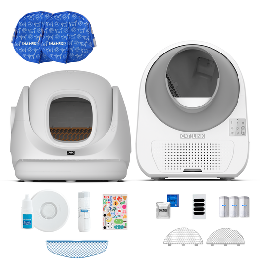 Pack Double Propre - Deux bacs à litière autonettoyants