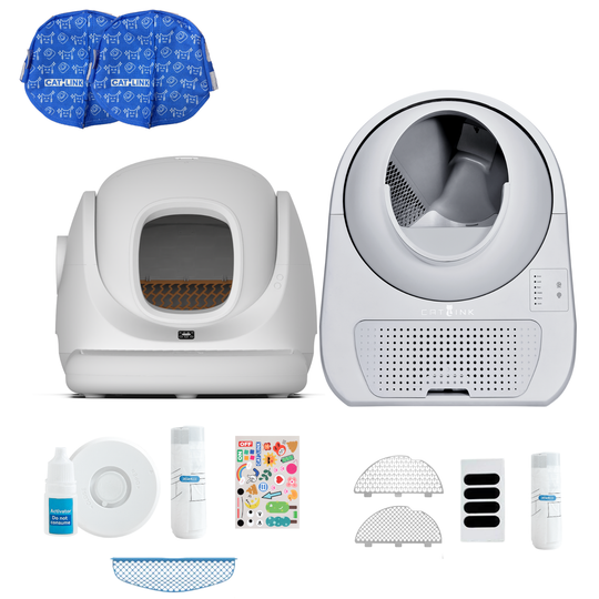 Pack Double Propre - Deux bacs à litière autonettoyants