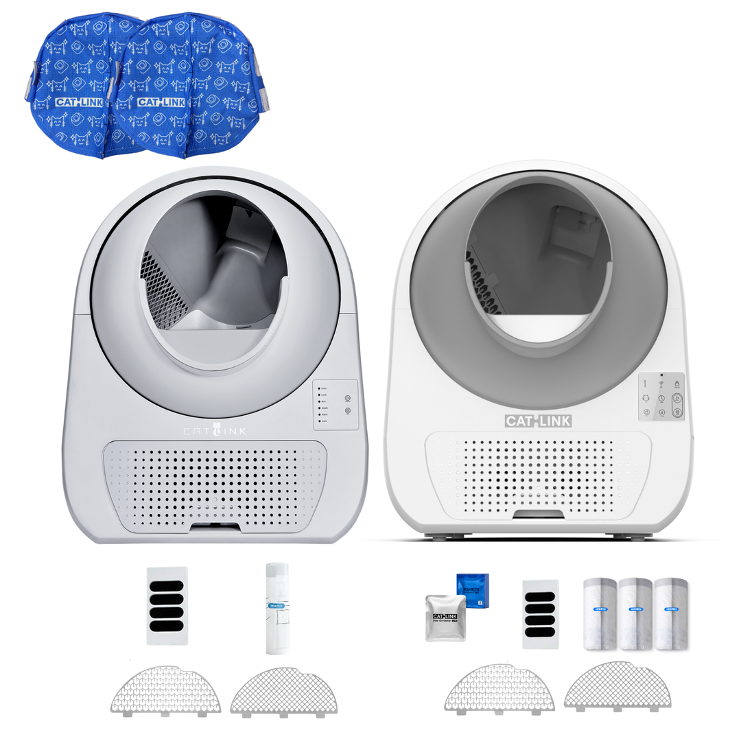 Pack Double Propre - Deux bacs à litière autonettoyants