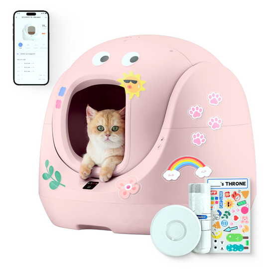 Catlink Baymax (roze) Zelfreinigende kattenbak