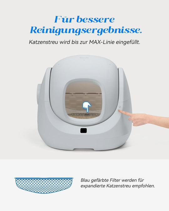 Catlink Baymax Lite(Grau) mit Treppe selbstreinigende Katzentoilette - Twopoint