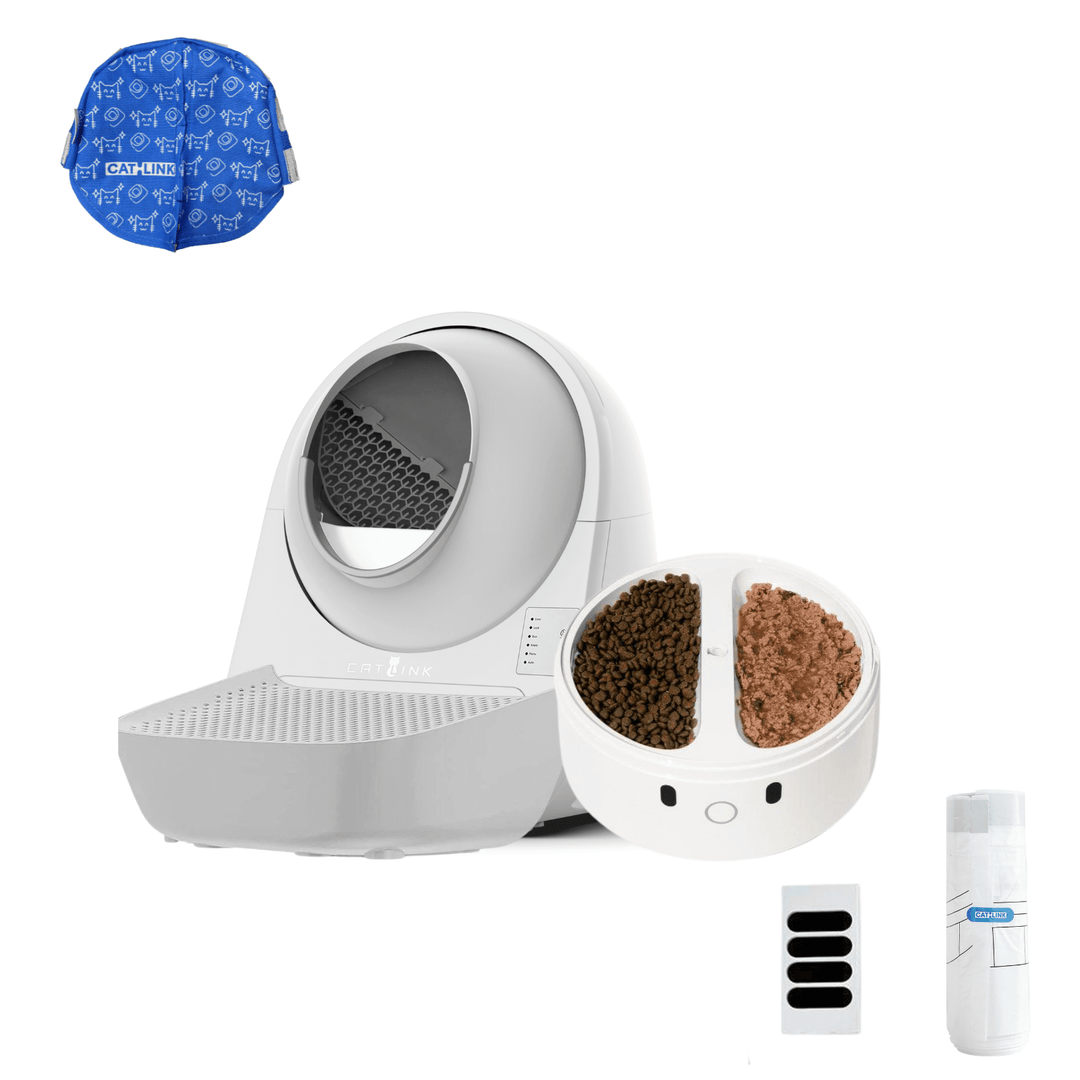 Bundle Package: Catlink Litter Box + Automatic Feeder - Catlink EU
