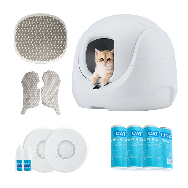 CatLink Baymax Lite (siva) Škatla za samočistilno leglo