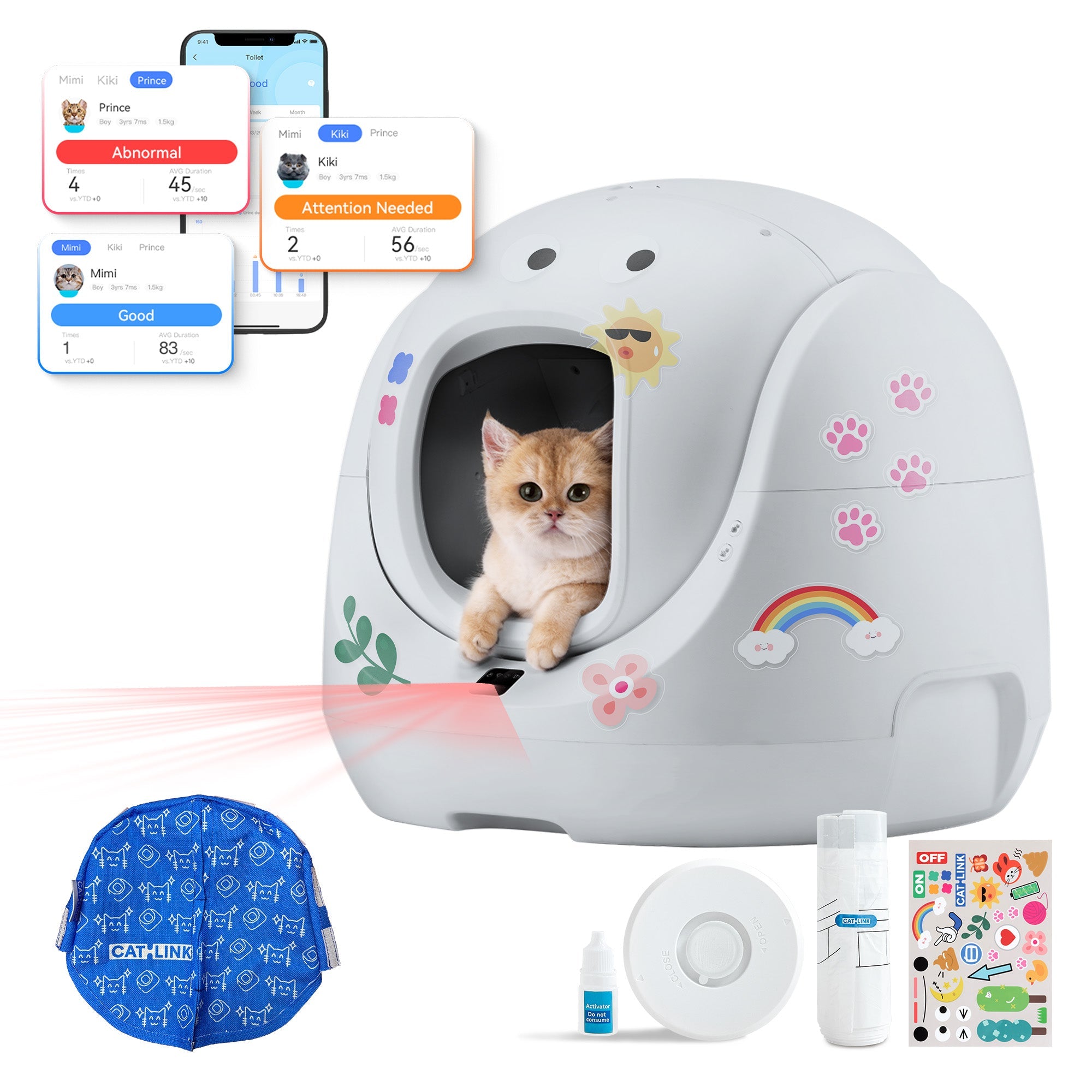 Catlink Baymax Lite (Gray) Self - Cleaning Litter Box - Catlink EU