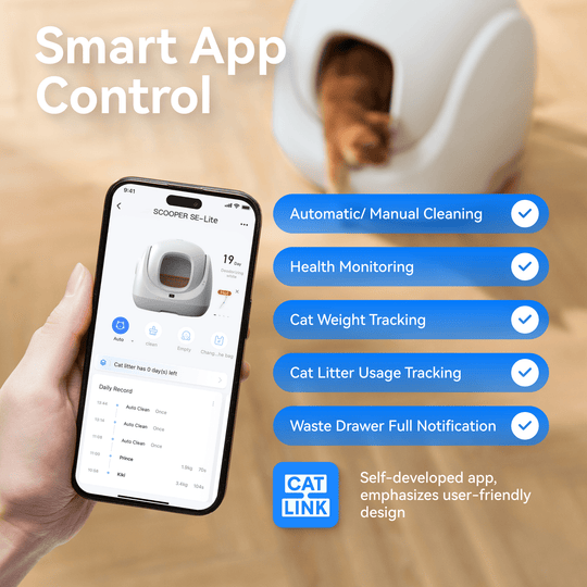 Catlink Baymax Lite (Gray) Self - Cleaning Litter Box - Catlink EU