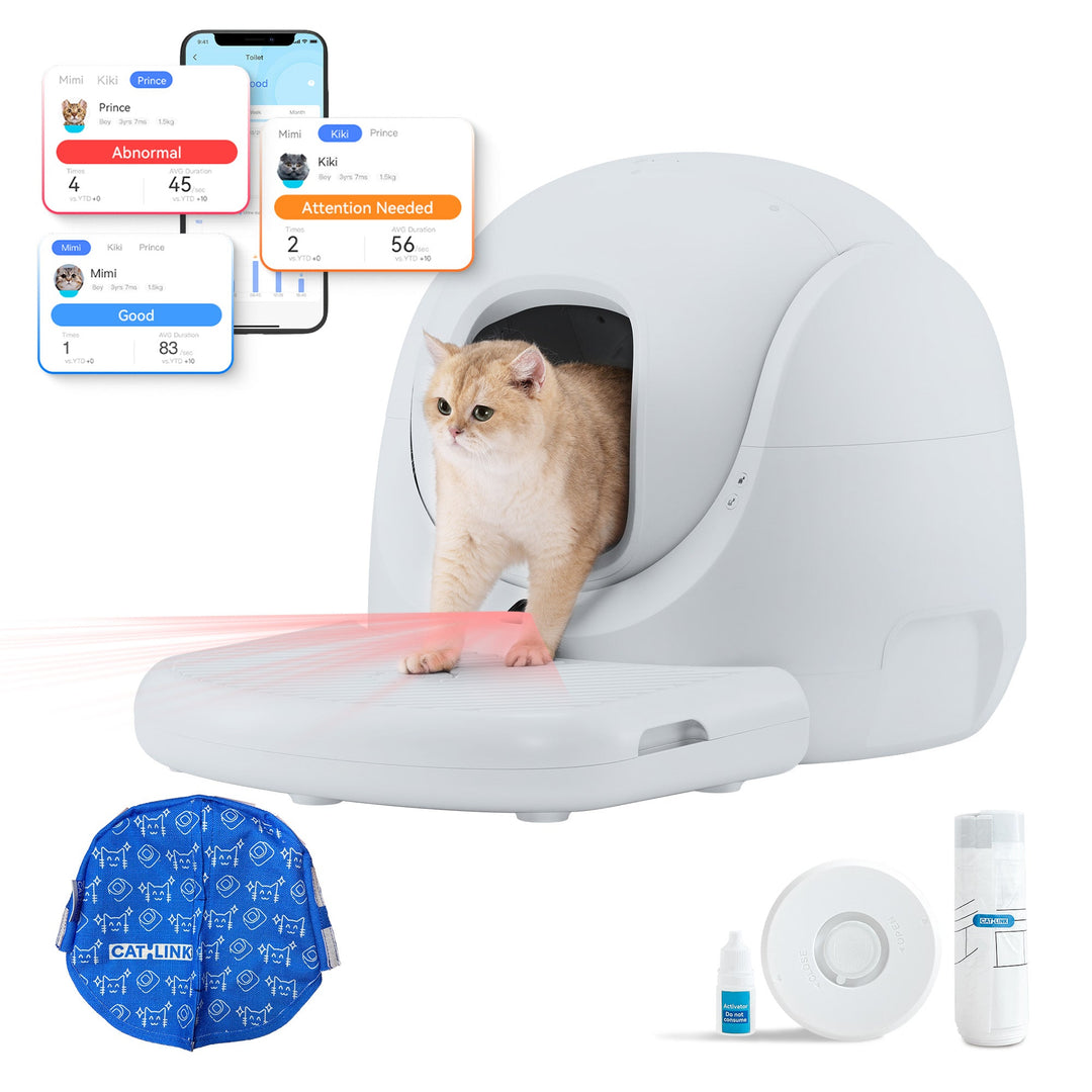 Catlink Baymax Lite (Gray) Self - Cleaning Litter Box - Catlink EU