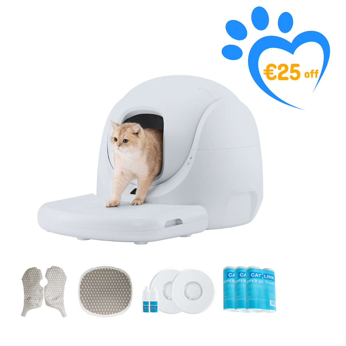 Catlink Baymax Lite (Gray) Self - Cleaning Litter Box - Catlink EU