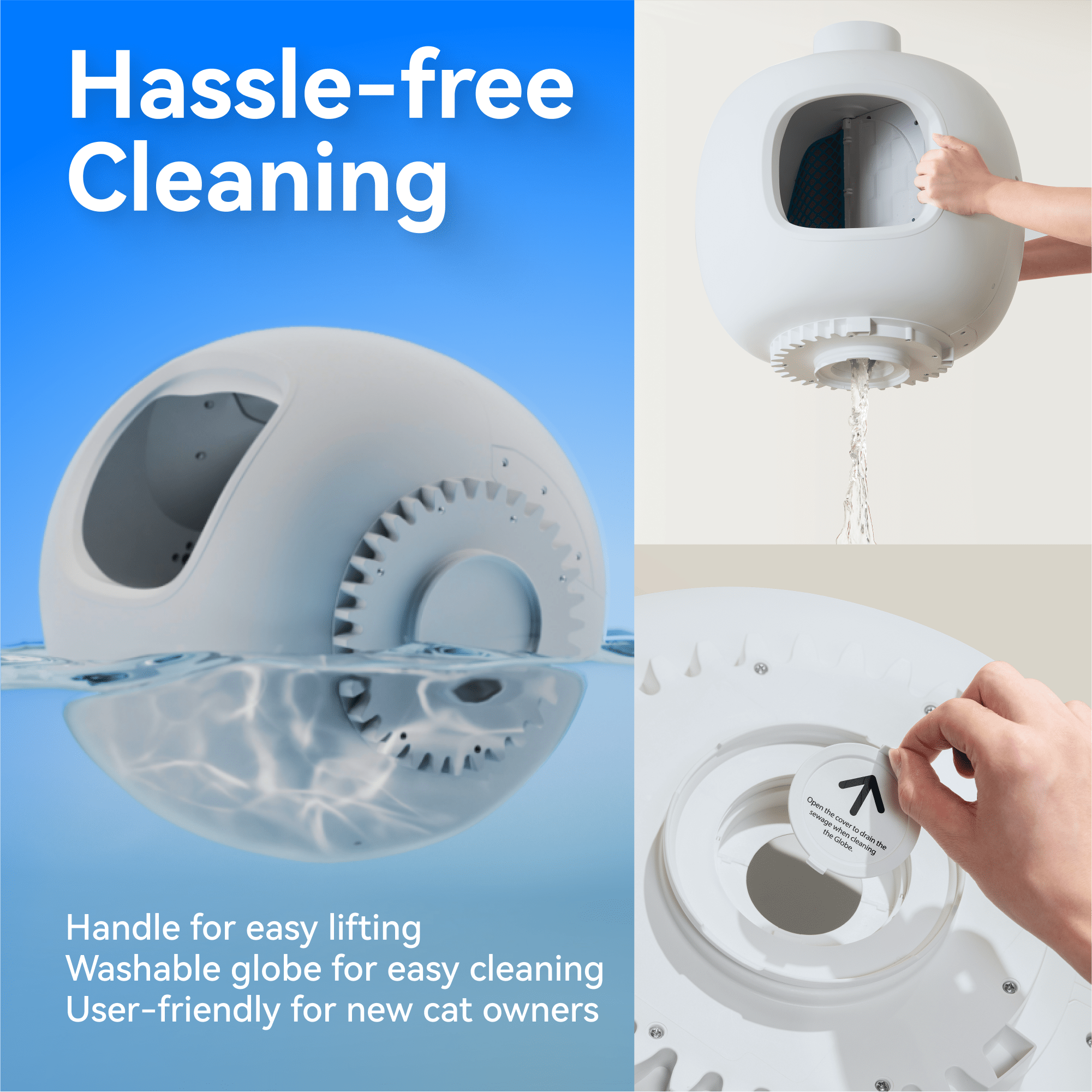 Catlink Baymax Lite (Gray) Self - Cleaning Litter Box - Catlink EU