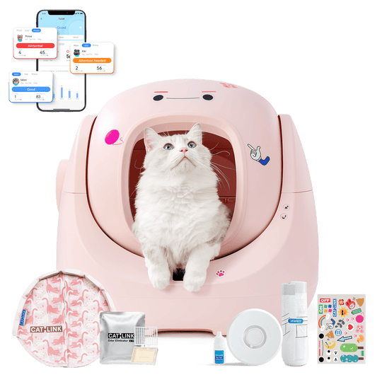 Catlink Baymax (Pink) Self - Cleaning Litter Box - Catlink EU