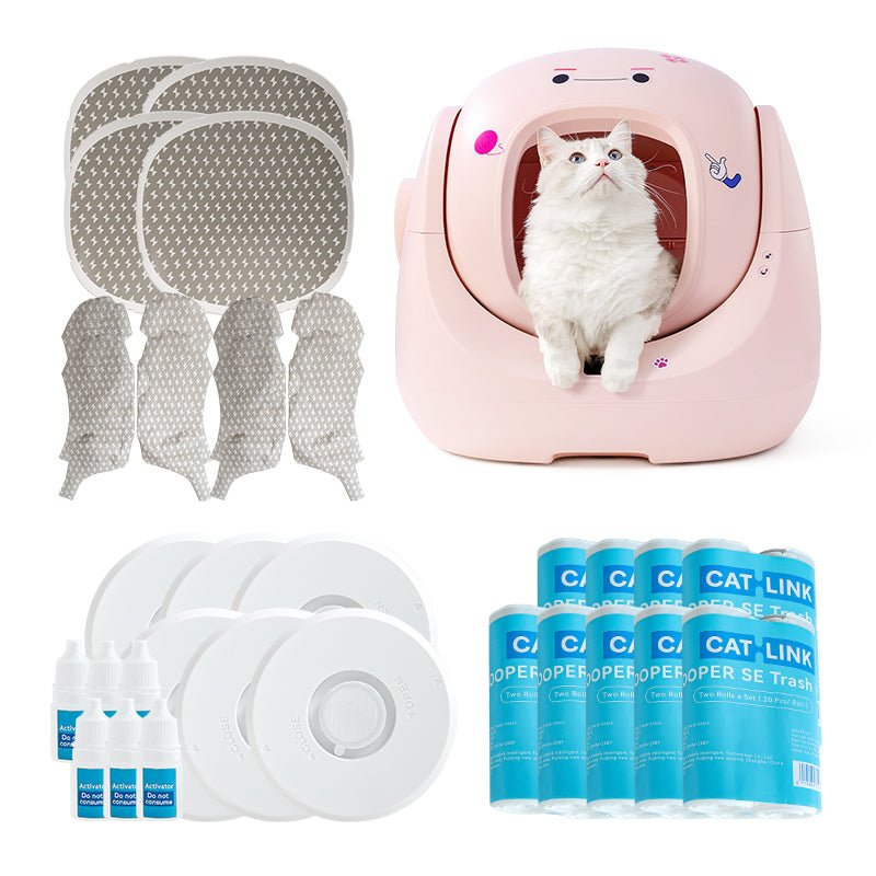 Catlink Baymax (Pink) Self - Cleaning Litter Box - Catlink EU