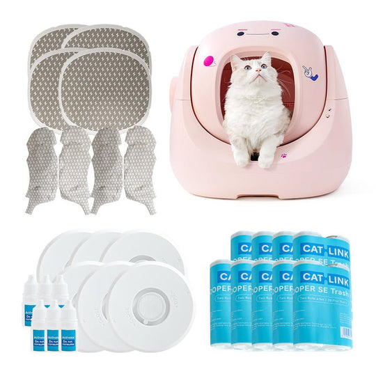 Catlink Baymax (Pink) Self - Cleaning Litter Box - Catlink EU