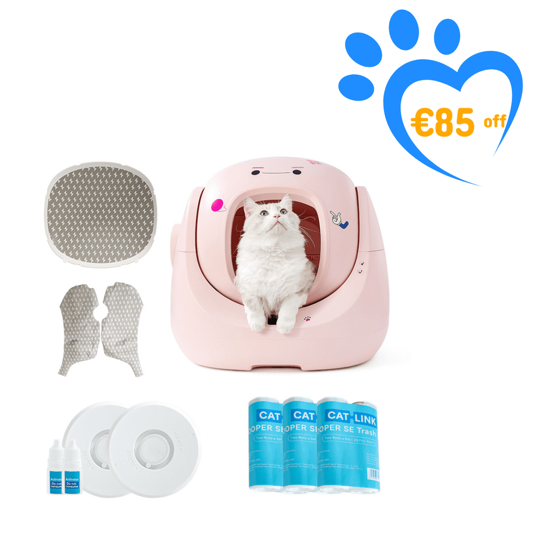 Catlink Baymax (Pink) Self - Cleaning Litter Box - Catlink EU
