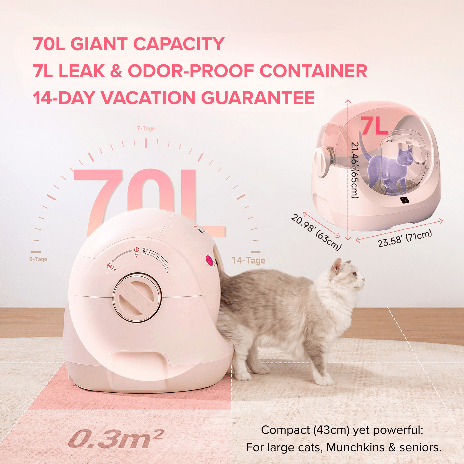 Catlink Baymax Sakura Self - Cleaning Litter Box - Catlink EU