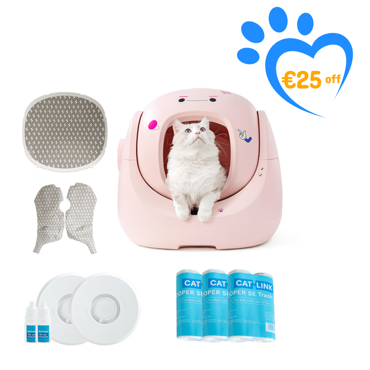 CATLINK Baymax Sakura – Self - Cleaning Litter Box - Catlink EU