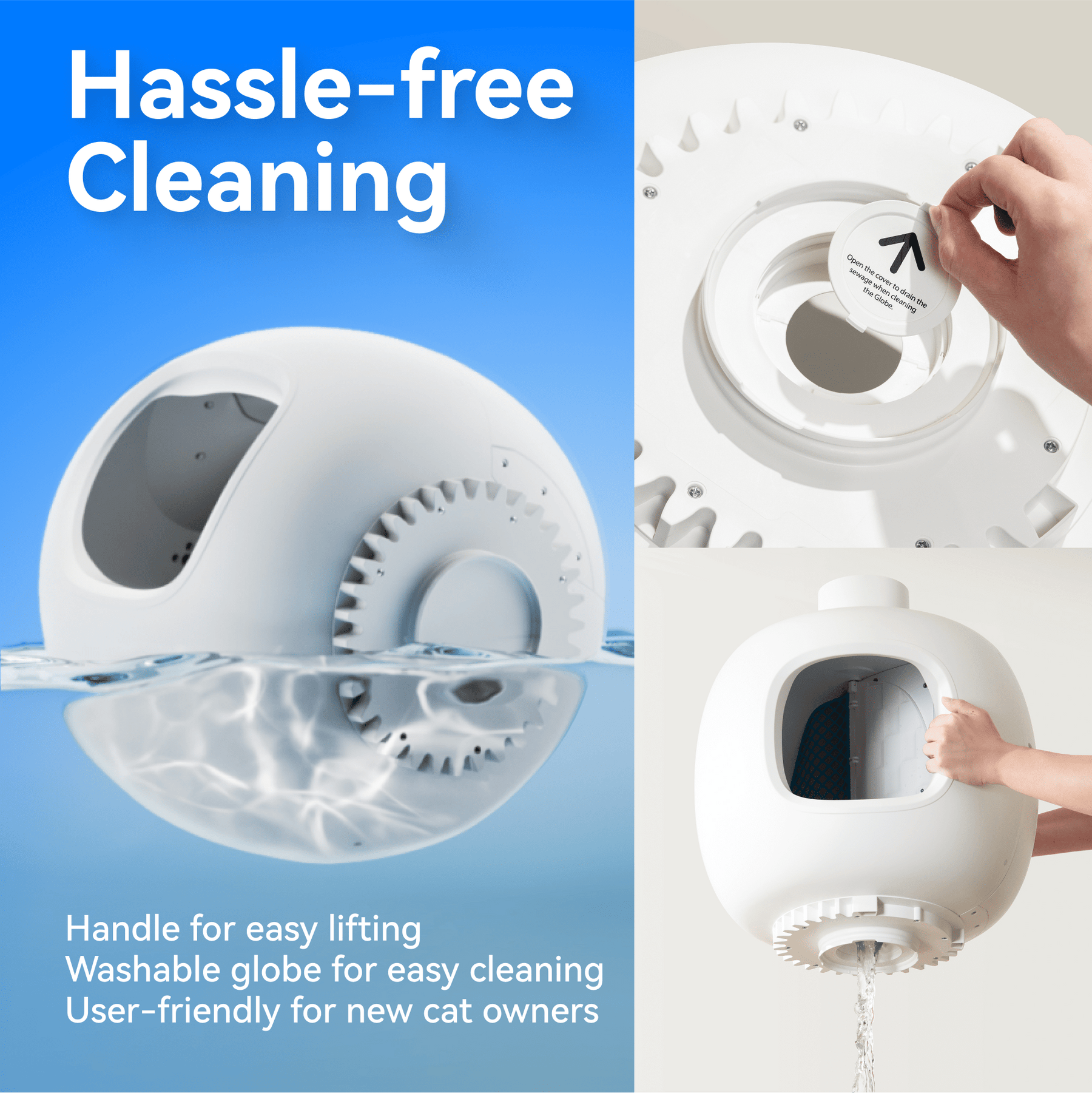 Catlink Baymax White Pink Self Cleaning Litter Box Catlink EU catlink-baymax-white-pink-self-cleaning-litter-box-catlink-eu