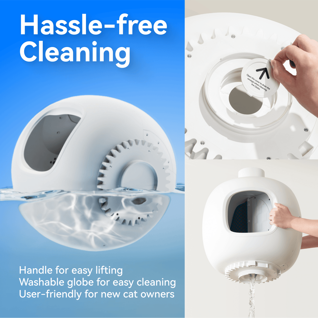 Catlink Baymax (White/ Pink) Self - Cleaning Litter Box - Catlink EU