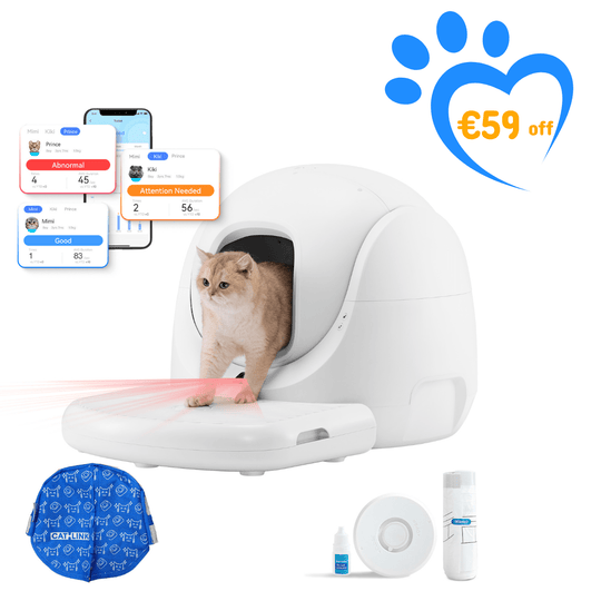 Catlink Baymax (White/ Pink) Self - Cleaning Litter Box - Catlink EU