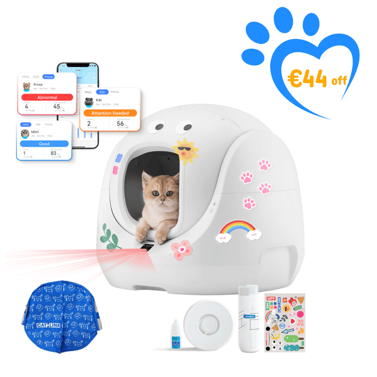 Catlink Baymax (White/ Pink) Self - Cleaning Litter Box - Catlink EU