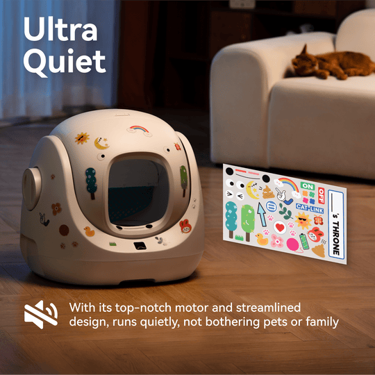 Catlink Baymax (White/ Pink) Self - Cleaning Litter Box - Catlink EU