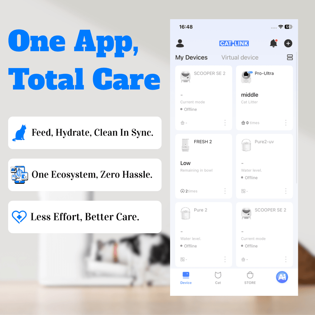 Catlink Baymax (White/ Pink) Self - Cleaning Litter Box - Catlink EU