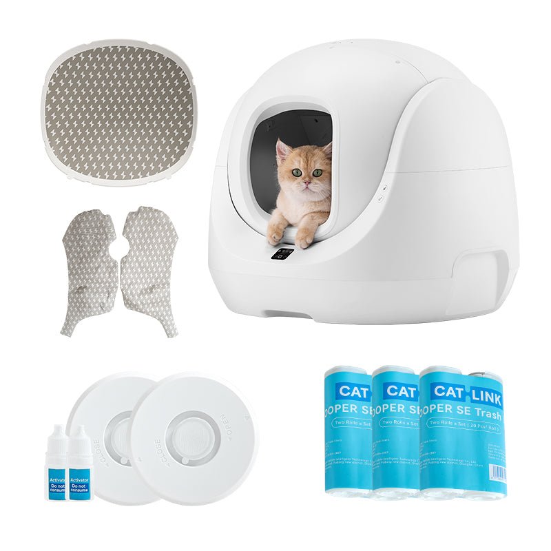 Catlink Baymax (wäiss) Selbstbestänneg Dreckskëscht