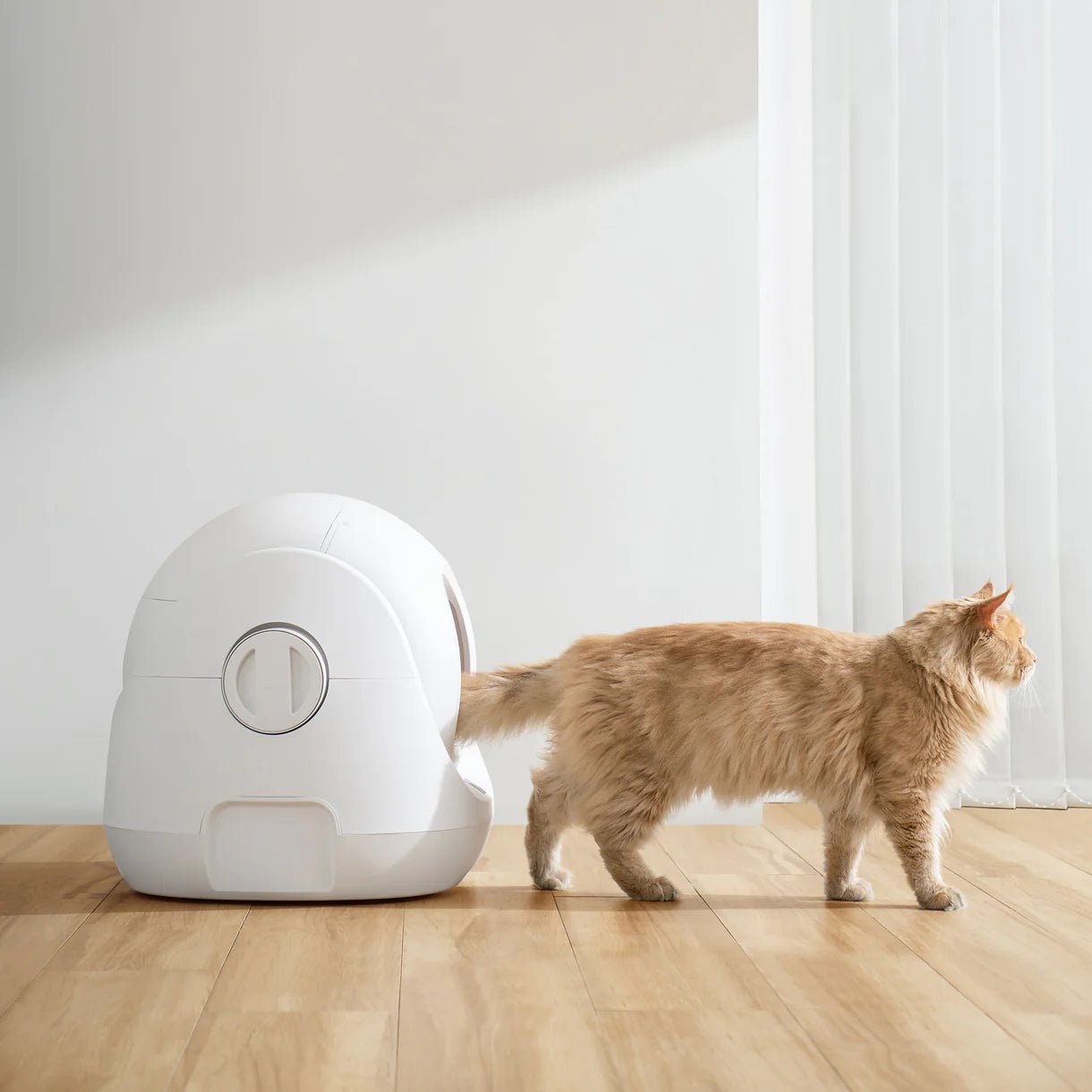 Catlink Baymax (White/ Pink) Self-Cleaning Litter Box