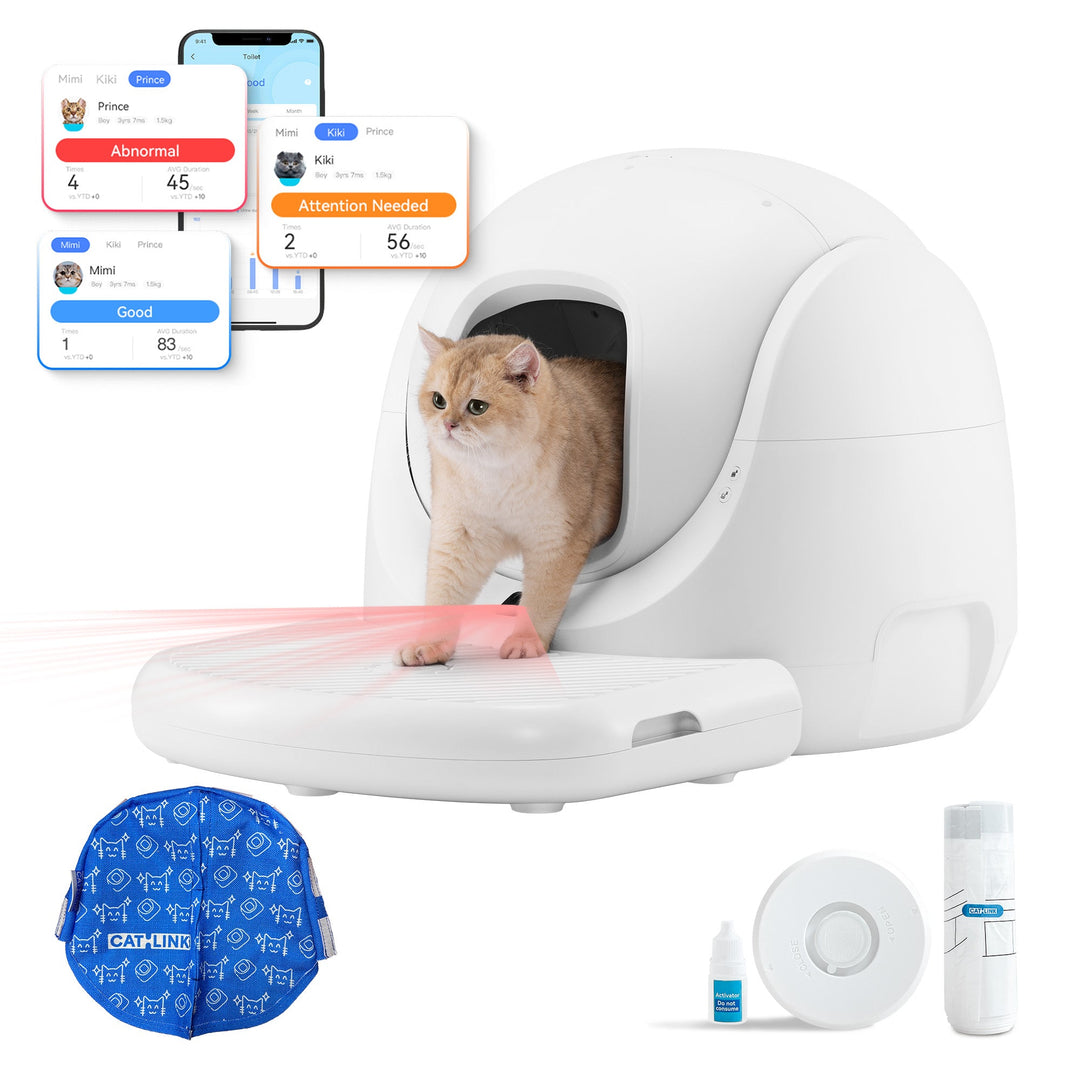 Catlink Baymax (White) Self - Cleaning Litter Box - Catlink EU