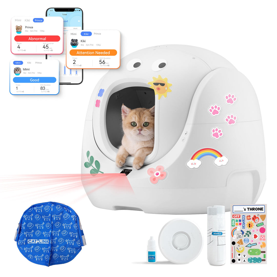 Catlink Baymax (White) Self - Cleaning Litter Box - Catlink EU