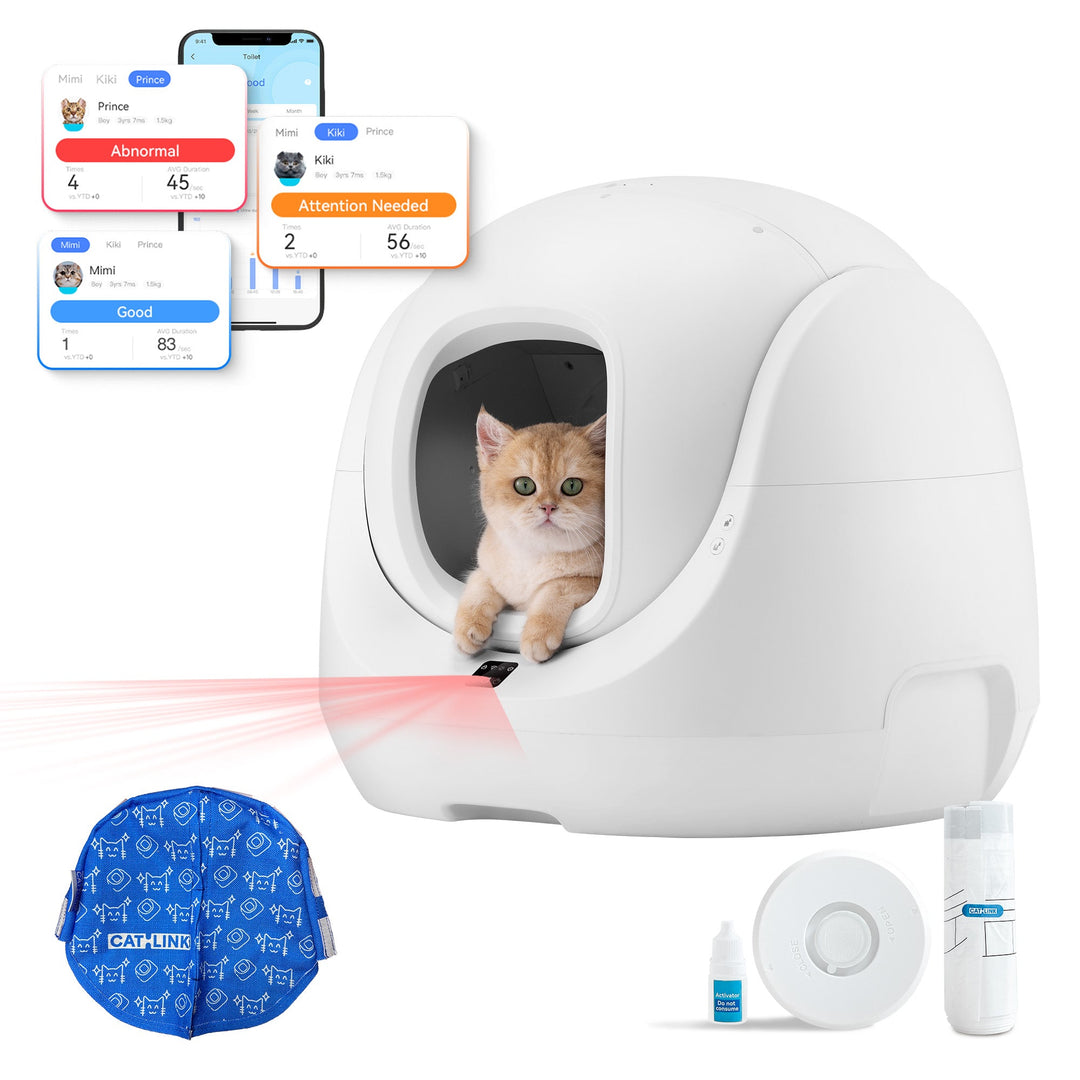 Catlink Baymax (White) Self - Cleaning Litter Box - Catlink EU