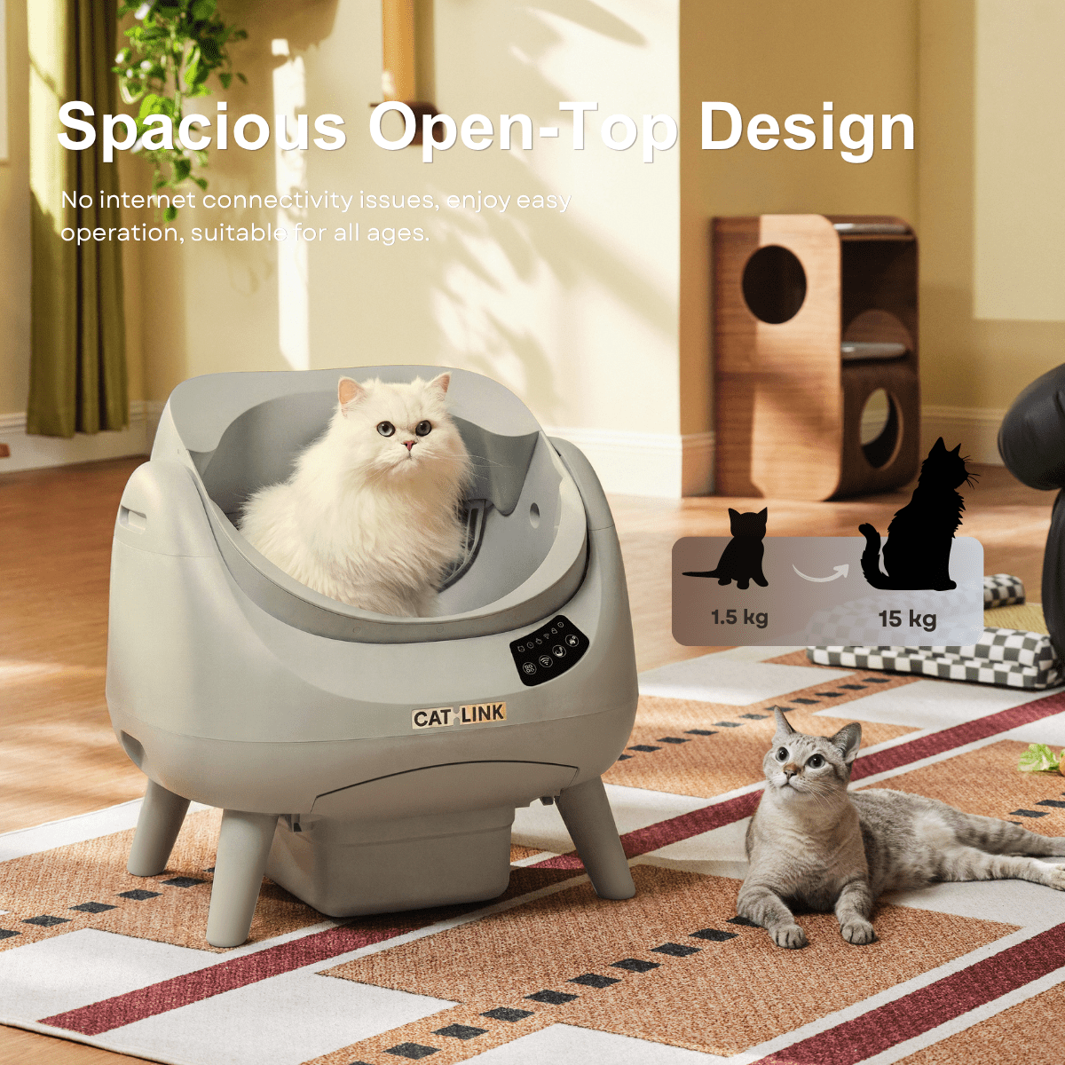 CATLINK Open - X Lite Open Top Self - cleaning Litter Box - Catlink EU