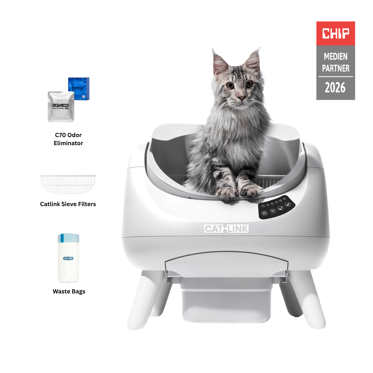 CATLINK Open-X Open Top Self-cleaning Smart Litter Box – Catlink EU