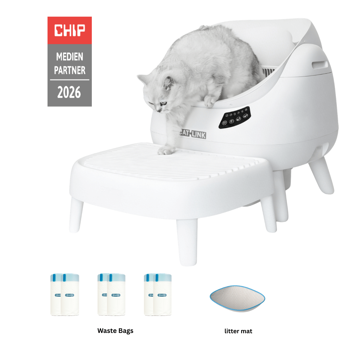CATLINK Open-X Open Top Self-cleaning Smart Litter Box – Catlink EU