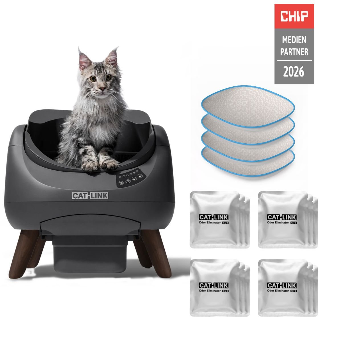 CATLINK Open-X Open Top Self-cleaning Smart Litter Box – Catlink EU
