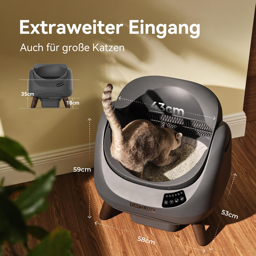 CATLINK Open - X Open Top Self - cleaning Litter Box (For Bundle) - Catlink EU
