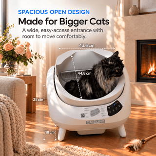 CATLINK Open-X Pro Open Top Self-cleaning Litter Box (With Built-in Camera) - Catlink EU