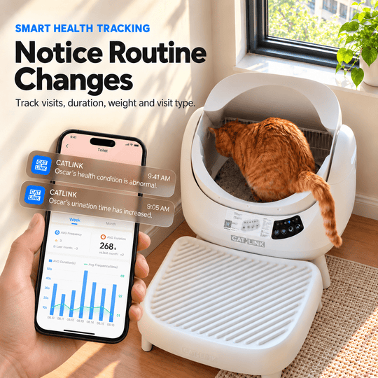 CATLINK Open-X Pro Open Top Self-cleaning Litter Box (With Built-in Camera) - Catlink EU