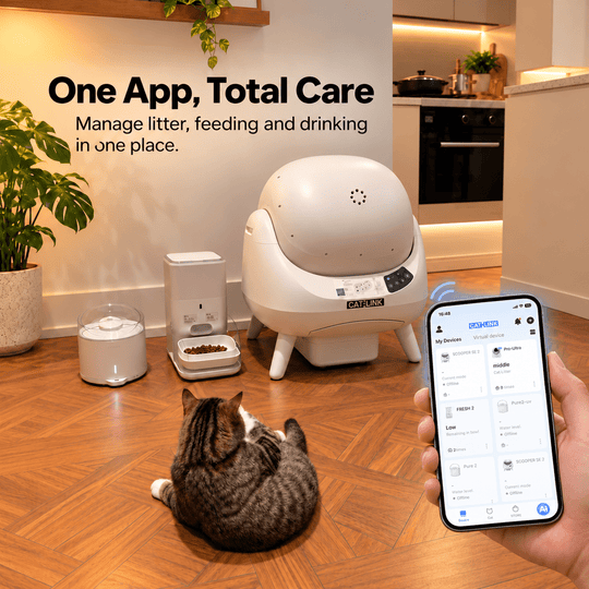 CATLINK Open-X Pro Open Top Self-cleaning Litter Box (With Built-in Camera) - Catlink EU