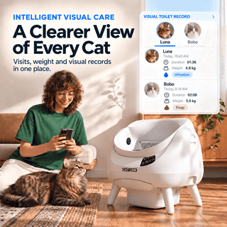 CATLINK Open-X Pro Open Top Self-cleaning Litter Box (With Built-in Camera) - Catlink EU