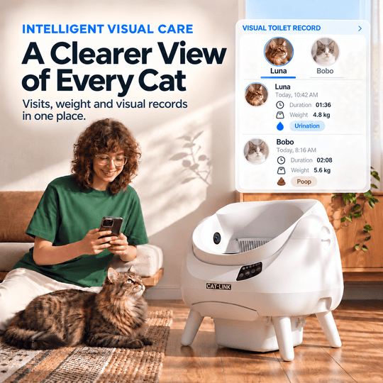 CATLINK Open-X Pro Open Top Self-cleaning Litter Box (With Built-in Camera) - Catlink EU