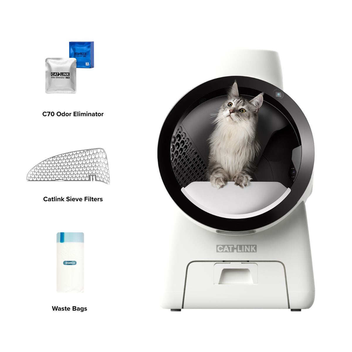 CATLINK Scoop Robot C07 Auto-refill Self-cleaning Smart Litter Box - Catlink EU
