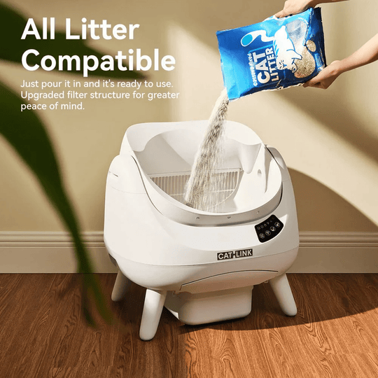 Clean & Feed Bundle - Litter Box, Feeder & Water Fountain Complete Set - Catlink EU