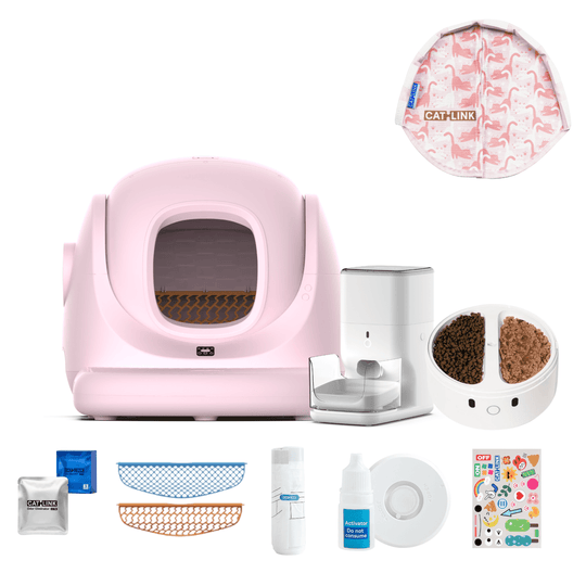 Litter Box, Feeder & Water Fountain Complete Set - Catlink EU