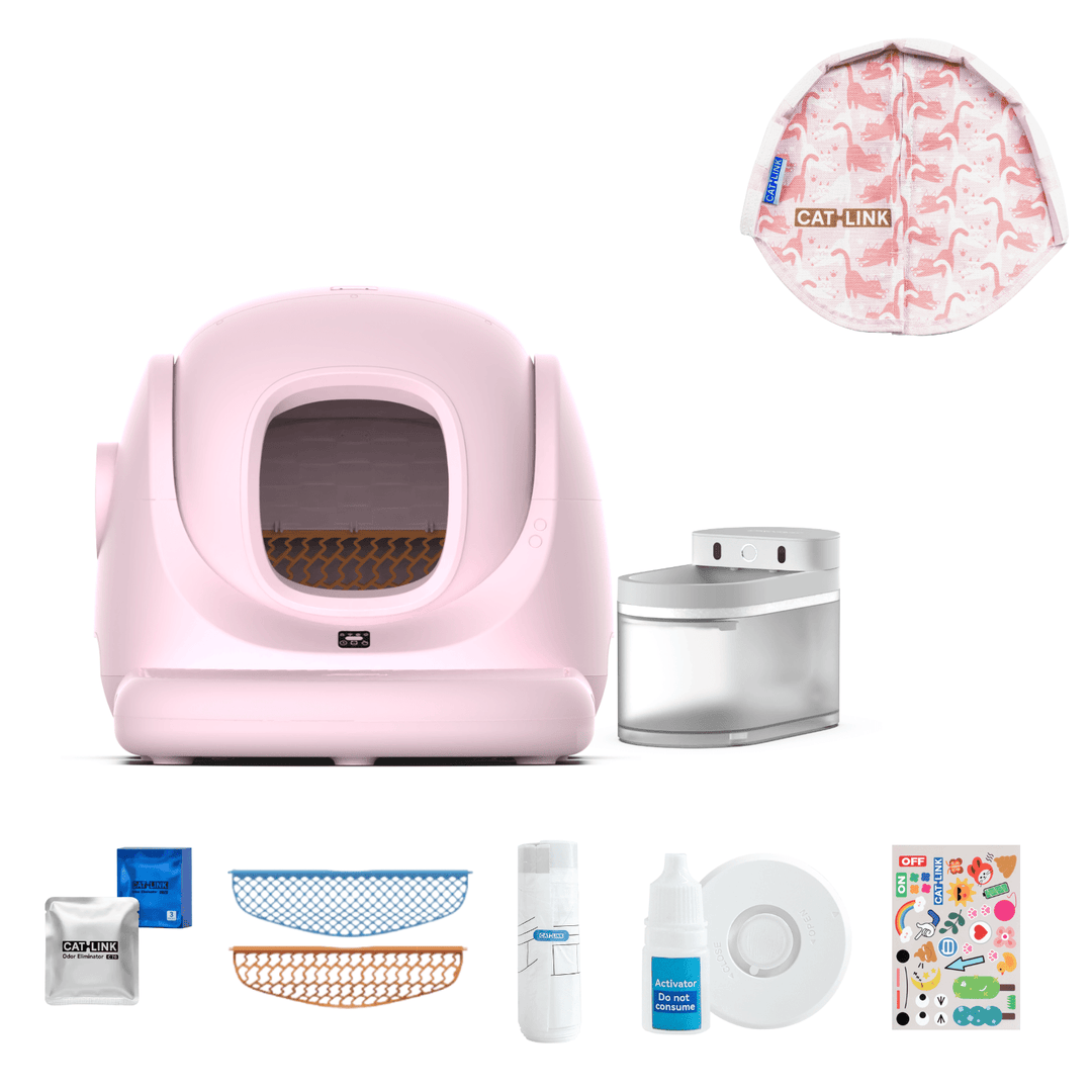 Litter Box, Feeder & Water Fountain Complete Set - Catlink EU