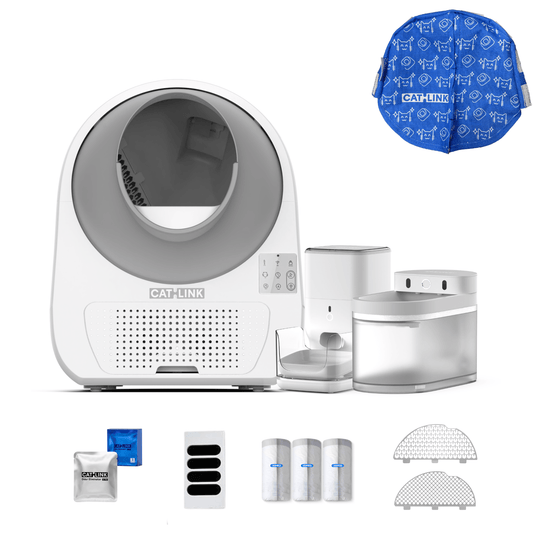 Litter Box, Feeder & Water Fountain Complete Set - Catlink EU