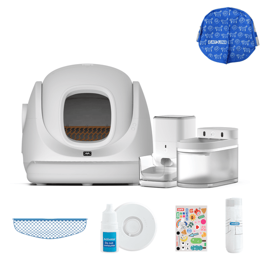 Litter Box, Feeder & Water Fountain Complete Set - Catlink EU