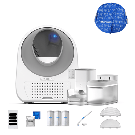 Litter Box, Feeder & Water Fountain Complete Set - Catlink EU