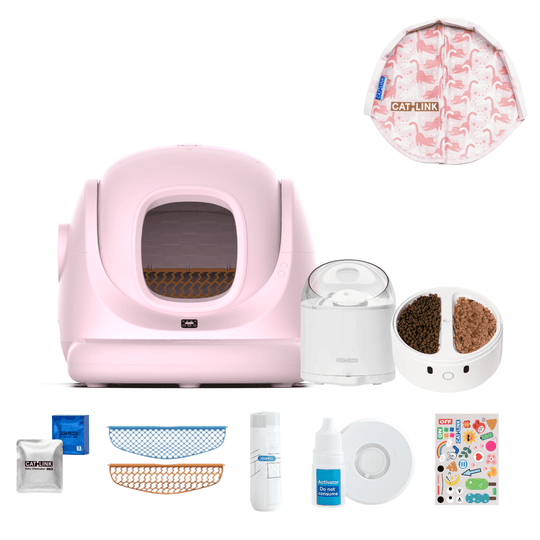 Litter Box, Feeder & Water Fountain Complete Set - Catlink EU