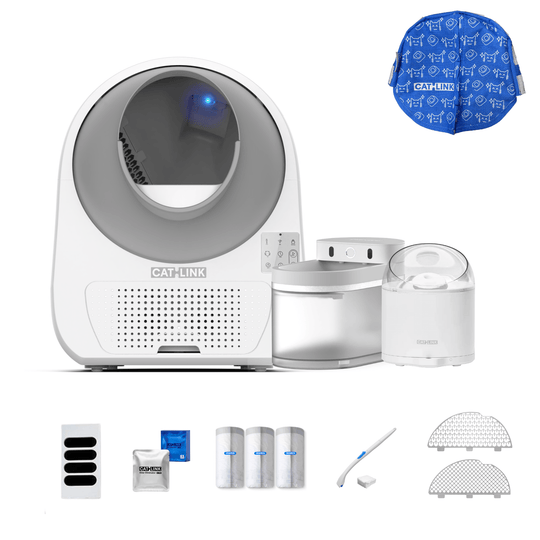 Litter Box, Feeder & Water Fountain Complete Set - Catlink EU