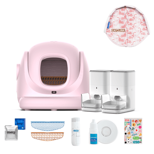 Litter Box, Feeder & Water Fountain Complete Set - Catlink EU