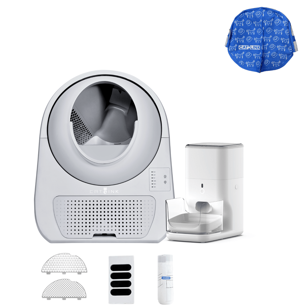 Litter Box, Feeder & Water Fountain Complete Set - Catlink EU